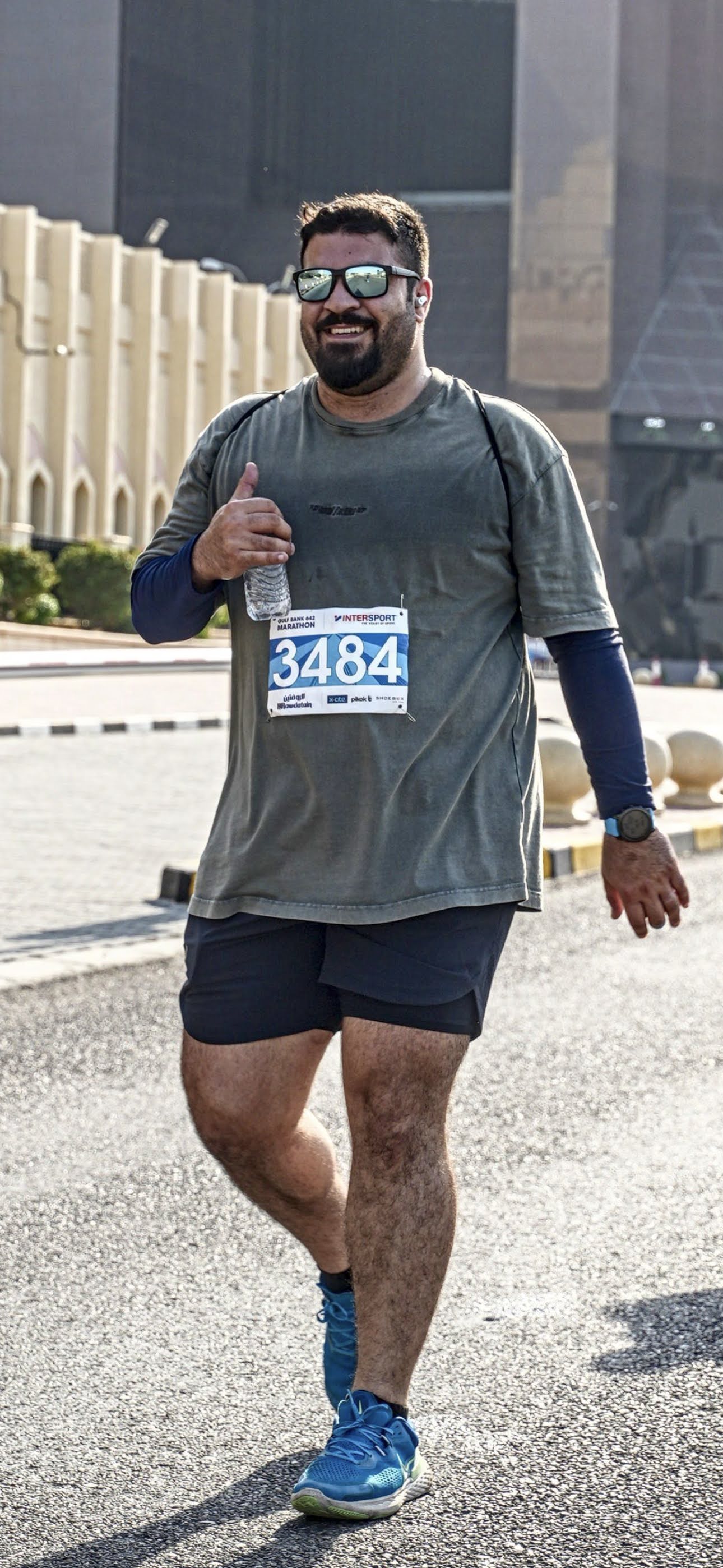 Participating in a marathon